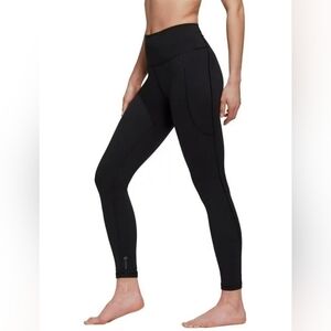 Adidas AEROREADY Black High-Rise Yoga Pants Women’s Large